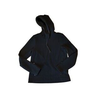 Nobull Hoodie Sweatshirt Mens Small Black Fleece Pullover Hood Long Sleeve